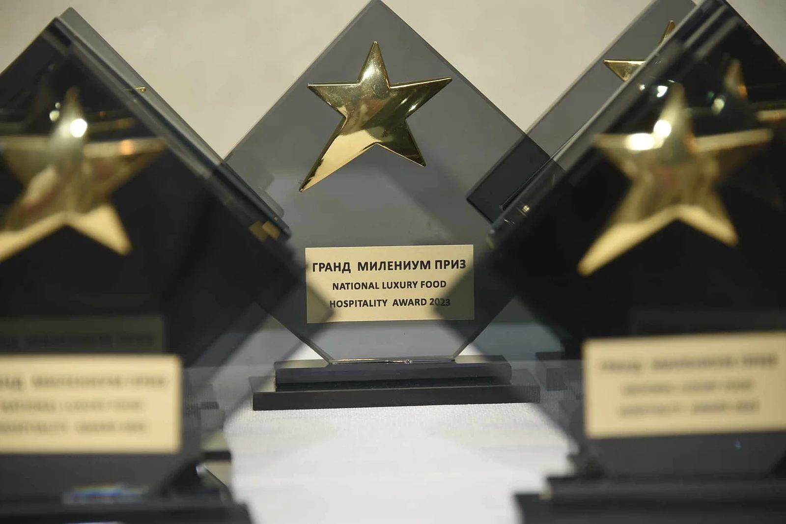 Визия на Bulgaria National Hotel & Restaurant Awards 2027 с кристална статуетка